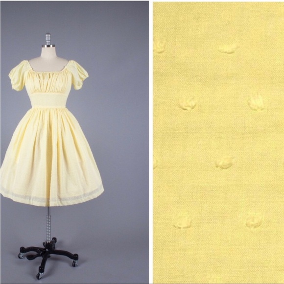 Modcloth Dresses & Skirts - Hearts and Found Loretta Swiss Dot Cottagecore Vintage Etsy Pinup Dress